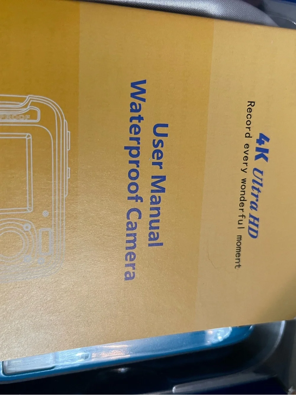 4K Ultra HD Waterproof Digital Camera - Blue NEW
